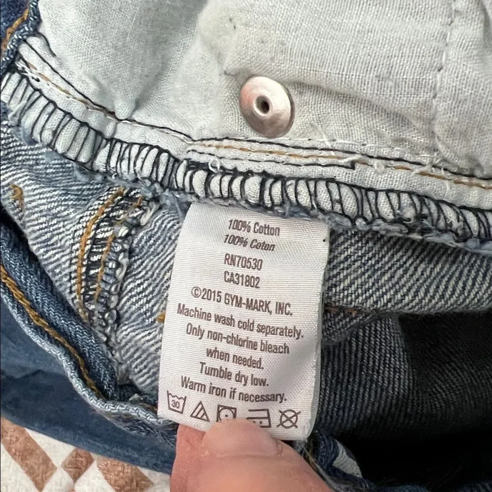 Crazy 8 Blue Rocker Jeans adjustable waistband Size 3T